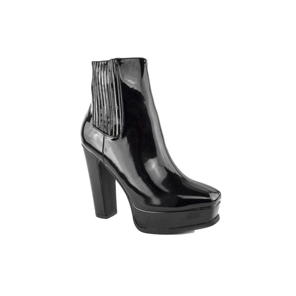 Cape Robbin Josie-8 Side Zipper Heels (Black)